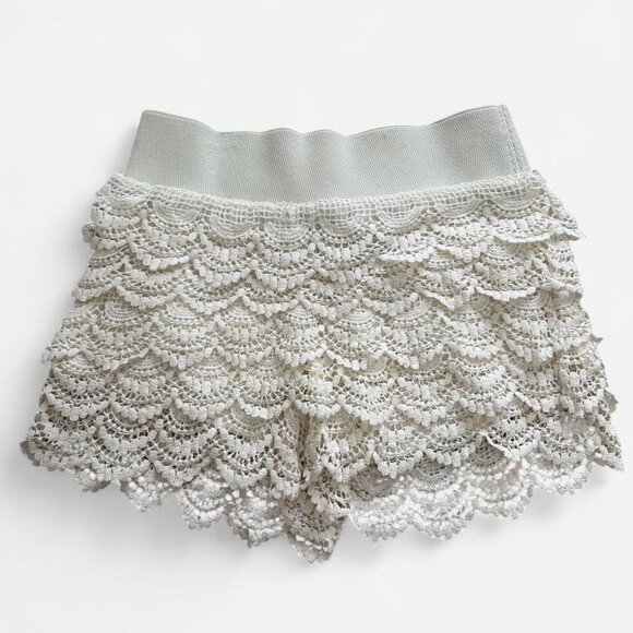Vintage cream lace skort - Picture 1 of 8